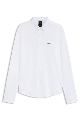 BOSS Hommes St Motion L Chemise en Jersey de Coton Infroissable avec Stretch Naturel