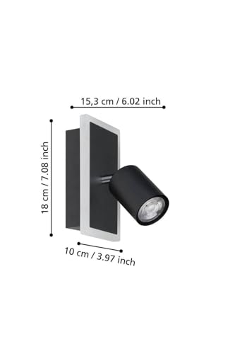 Aplique de pared LED interior Rimbocchi ideal para lectura en el dormitorio 4