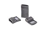 KONMAY Flat Magnetic Jewelry Bracelet Clasps, 20 Sets Antique Pewter Flat Closure Magnetic End Caps