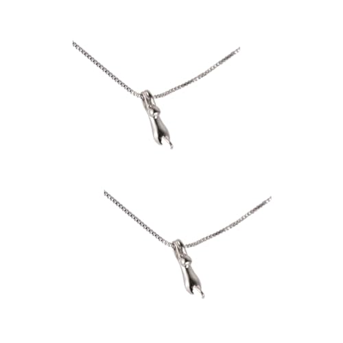 Collier chaton argenté pour femme fini les bijoux ternes et lourds
