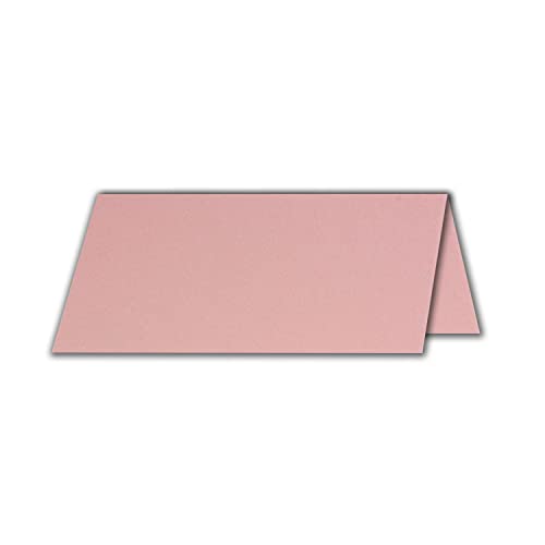 FarbenFroh by GUSTAV NEUSER 50 x Place Cards in Dusky Pink (Pink), 4.5 x 10 cm, Blank, Double Cards - Image 2