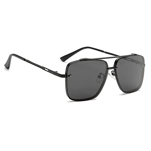 Image of Dervin UV Protected Driving Pilot Gradient Square Metal Body Sunglasses for Men and Women