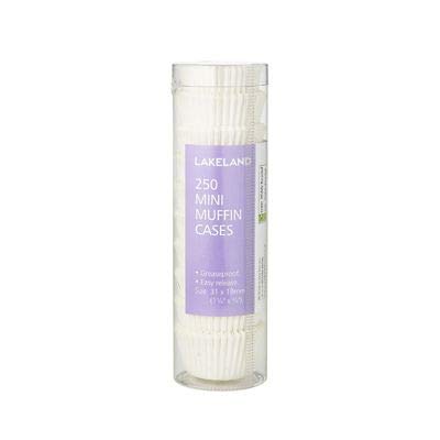 Lakeland Greaseproof Mini Muffin Baking Cases White x 250