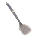 Warmhm Hitzebeständiger Silikonspatel mit Edelstahlkern Ergonomisch Antihaftbeschichtet Vielseitig für Braten Backen Rühren Halbdurchsichtiges Design für Antihaftpfannen und Wok Geräte