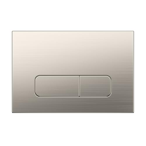 Plaque de Commande Nickel Brossé – Compatible avec Geberit Duofix Sigma/Delta/Basic – Double...