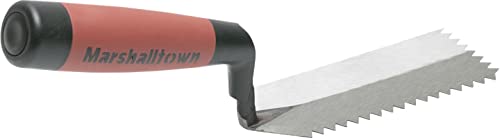 Marshalltown gezahnte Randkelle, V-Kerbung mit 6x4,5 mm und Durasoft Griff, schmale Kelle für enge Stellen, Maße: 127x51 mm - Image 4