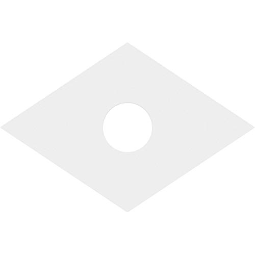 Image of Ekena Millwork CMP36X24DD-07000 Diamond Architectural Grade PVC Contemporary Urethane Ceiling Medallions 36 inchW x 24 inchH x 7 inchID x 12 3 /4 inchC x 1 inchP