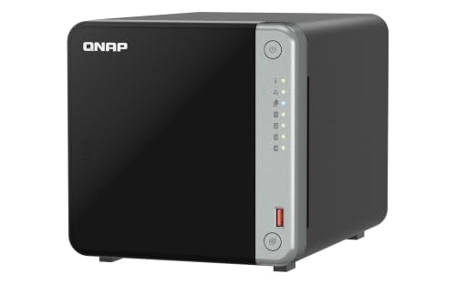 Image of QNAP TS-462A-4G 4-Bay Desktop NAS | Intel Celeron N5095 Quad-Core (up to 2.9 GHz), 2.5GbE, Dual M.2 SSD Slots, QTS