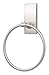 Command Hand Towel Holder Satin Nickel with Water Resistant Command Strips, Rust Resistant Bathroom Organizer, Holds up to 5 lbs, Large