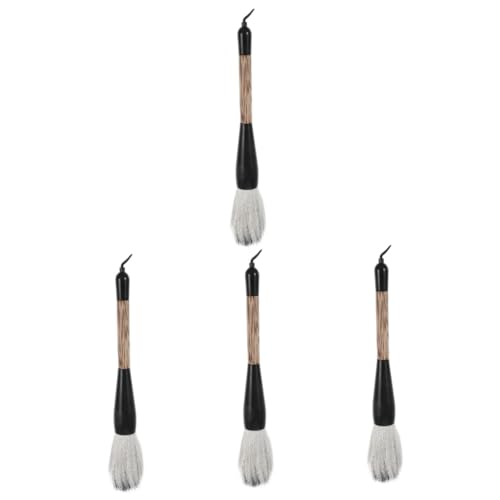 Brosse de dessin chinois et pinceau de calligraphie en laine Uonlytech, 4 pièces