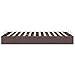 vidaXL Ottoman-Bett ohne Matratze Dunkelbraun 120x200 cm Stoff, Bettrahmen, Bettgestell mit Stauraum, Polsterbett, Bettgestell