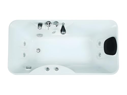 Vente-unique-Bañera de hidromasaje GAVINO - 1 plaza - 140 L - 150 x 75 x 59 cm - Angulo izquierdo