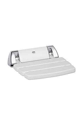 Get Discount 70% Price Mira Showers 2.1536.129 Wall Mounted Folding Shower Seat, 337mm X 350mm, White/Chrome
