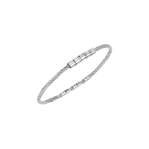 Breil Loop Men's Bracelet with Steel Cable Cover