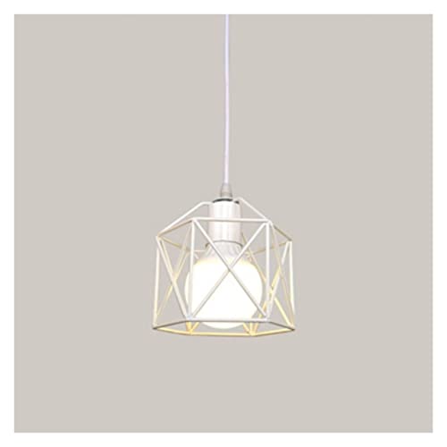 Lustre en fer forgé blanc avec éclairage LED moderne pour un plafond élégant