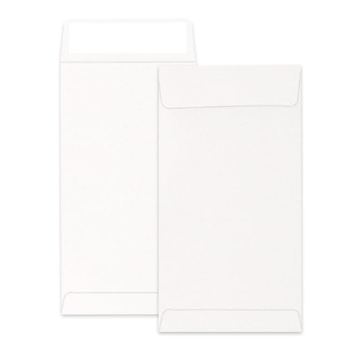 xflyxin Cash Envelopes 100 packs 3.5x6.5 inches, white envelopes, coin envelopes, seed envelopes, colored envelopes Cash, suitable for budgets, checks, coins, jewelry, small items, Large, xf007