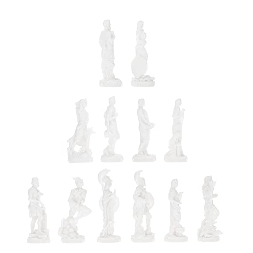 Set de 12 estatuas de los Dioses Olímpicos de Alabastro 11 cm miniatura 4