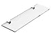 adv-smart Mensola in Plexiglass Trasparente 50x15 cm Spessore 8mm con Reggi mensola Cromo, arredo casa, Ufficio, Negozio
