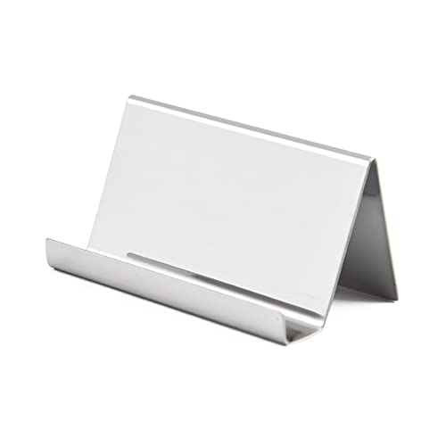 Support de cartes de visite en acier inoxydable anti-rayures pour ranger le bureau