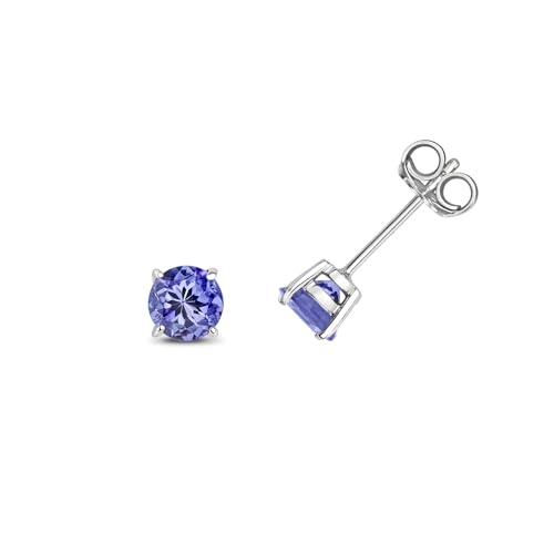 Boucles d'oreilles tanzanite or blanc pour sublimer vos tenues du quotidien et de soirée