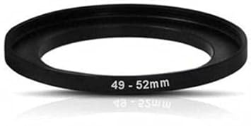 FLYING COLLECTION 49-52mm Step Up Lens Filter Adapter Ring Pack of 1 Piece - Allows You to Fit Larger Size Lens Filters on a Lens with a Smaller Diameter 49-52mm Step up Ring Adapter