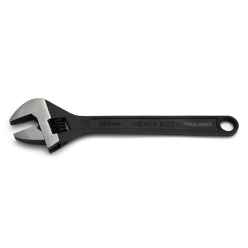 Image of REnterprises Adjustable Wrench Drop Forged Carbon Steel Black Finish Rust Proof Extra Wide for Comfortable Grip | Easy Adjustment of Screws, Fully Hardened for Better Strength & Durability (6 inch Inch)