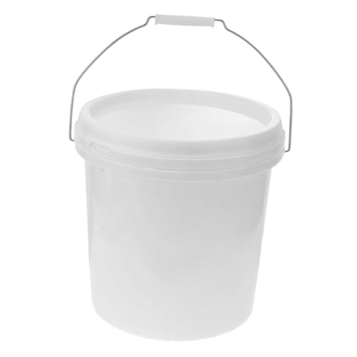 FOYTOKI 密封蓋付き厚手プラスチック収納バケツ 耐久性 工業 家用水 塗料保存容器 持ち運び便利ペイント保管ケース