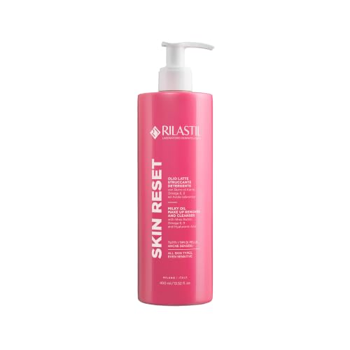 Rilastil - Skin Reset, Leche Limpiadora, Desmaquillante, 400 ml