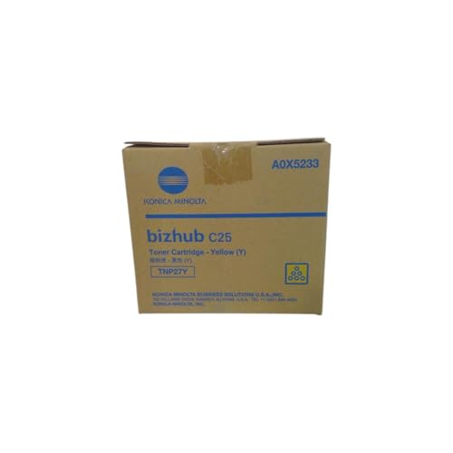 Toner Konica Minolta TNP-27Y A0X5253 jaune pour imprimante laser bizhub