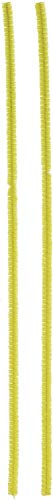 Darice 10166-20 Chenille Stems Yellow 6Mmx12In 100Pc Bx, 100 Piece (6mm x 12in), Count