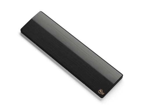 Image of Glorious Wooden Wrist Rest - TENKEYLESS (TKL) - Onyx /Black - Mechanical Keyboards Wood Ergonomic Palm Rest| 14x4 inches /19mm Thick (GV-87-DARK)