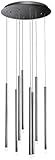 【Información de la lámpara】: Ancho del accesorio: 19.5 "(50 cm); Altura del accesorio: 123.5" (313 cm); Material: metal, acrílico. Base de la bombilla: SMD (bombilla incluida). Aquí viene excelentes accesorios de iluminación colgante, no es necesario esforzarse ni tiempo para limpiar, no se preocupe por la inseguridad.