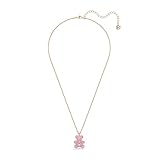 Swarovski Colgante Teddy, Oso, Rosa, Baño tono oro rosa