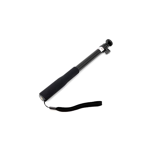 CHICAMPERA Treppiede Estensibile Lega Alluminio per Gimbal Portatile con e per Selfie Nero per Fotocamera e Smartphone