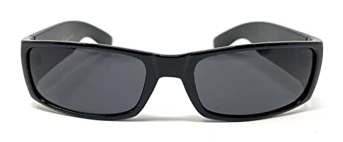 Locs Mens Gangster Super Dark Lens Sunglasses Black Hardcore Motorcycle Shades 90062