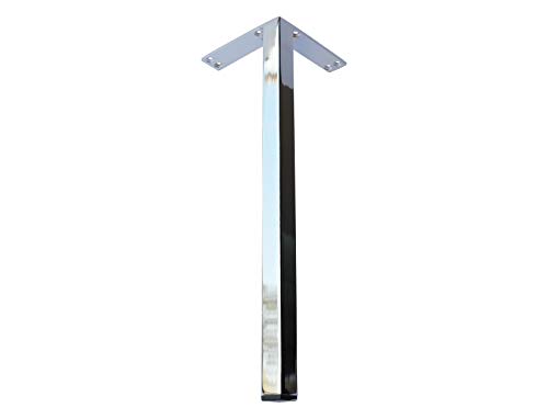 16" Modern Chrome Furniture Legs, Coffee Table Legs, Cabinet Legs By Alpha Furnishings, Diy Made Easy 4Pc Set #TOP13