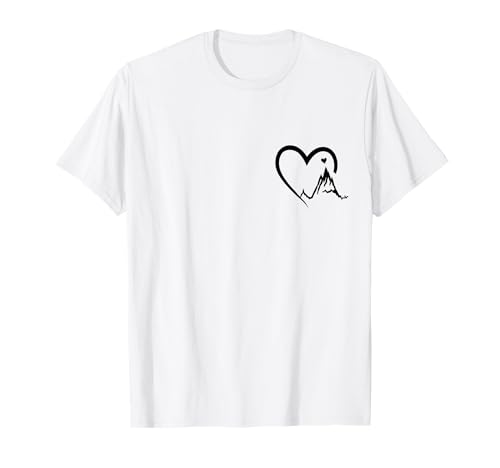 Alpen Herz Berg Trekking Herzchen Klettern Wandern Alpenherz T-Shirt