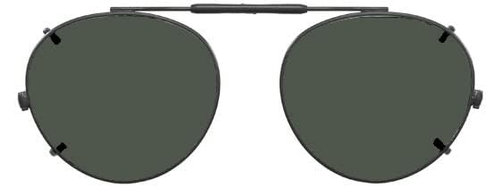 Visionaries Spring Clip on Sunglasses - Polarized Gray Lens in Black Frame2