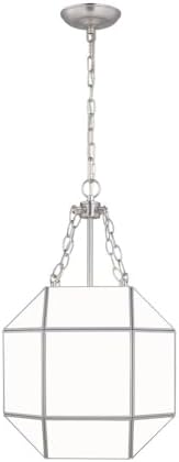 Sea Gull Lighting Morrison-3 Light Small Pendant-Brushed Nickel Finish-Incandescent Lamping Type