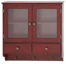 Amazon.com: Red Wall Cabinet with Drawers and Hooks : Everything Else