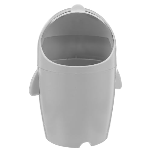 HINTRMENT Cestino da Tavolo Mini a Forma di Animale con Coperchio a Ribalta Cestino della Spazzatura da Scrivania Compatto e Stabile per Ufficio Bagno e Camera da Letto Organizer per