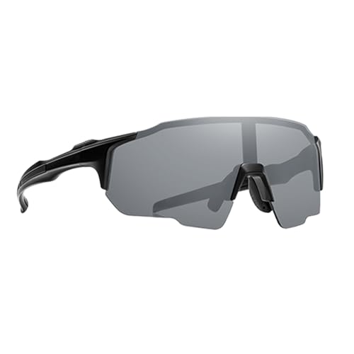 Genérico Gafas De Sol De Ciclismo Polarizadas Ultraligeras - Gafas Fotocromáticas De Media Montura UV400, Gafaas Deportivas A Prueba De Viento | Equipo De Protección Solar Lentes Para Caminar Al Ai