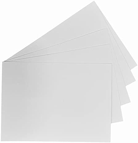 DJP A6 Plain Index Record Revision Cards, Postcard Blank Card Art Crafting Thick Card Cardstock, 240gsm (50)