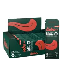 liebs Hunde Supplement Verdauung, Darm & Magen (10 x 15g) Relief Snack | Heilmoor für Hunde mit empfindlichen Magen | Dog Treats unterstützen die Normale Verdauung | Kohletabletten | 100% pflanzlich