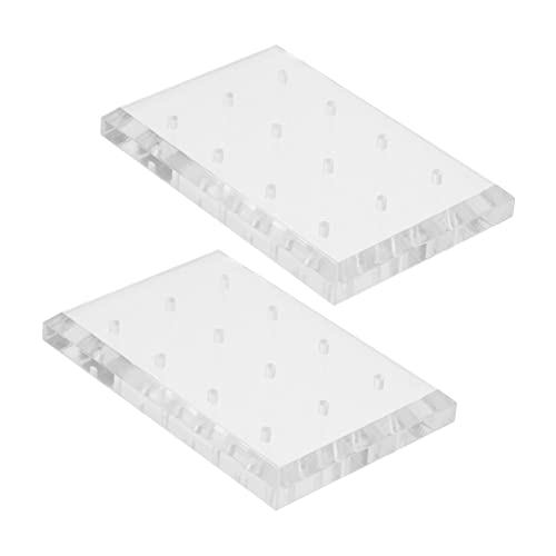 Base acrílica para manicura 2 piezas transparente miniatura 1
