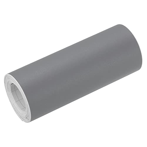 Image of uxcell Waterproof Peel and Stick Decorative Tape Self Adhesive 4.72 inch W x 16.4'L PVC Removable Tape for Wall Edge Matte Grey