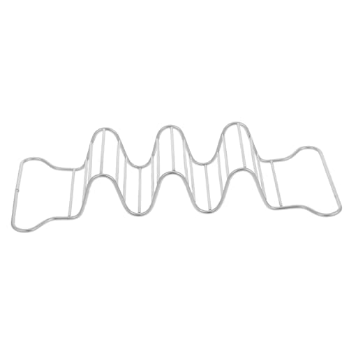 SOLUSTRE Taco Stands Kit Oven Safe Taco Tray Stainless Steel Mexican Taco Rack Tortilla Holder Plates