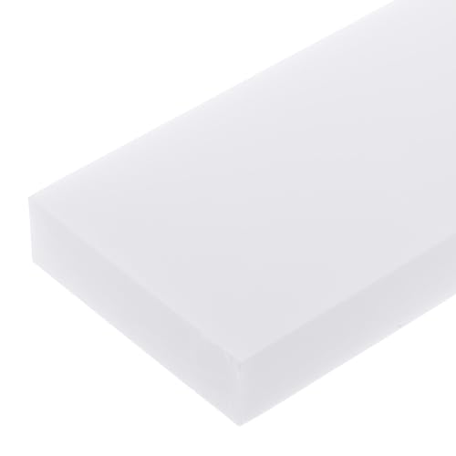 17" x 3" x 3/4" HDPE Plastic Sheet, High Density Polyethylene Sheet Cutting Board White Solid Block, [for DIY, Home Floor]