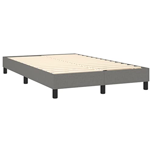 DYRJDJWIDHW boxspringbett 180x200,Bett 180x200,boxspringbett Boxspringbett Dunkelgrau 120x200 cm Stoff – Bild 5