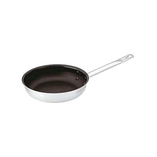 Paderno 12517-24 Padella 1 Manico, 24 cm, Antiaderente, Acciaio Inox